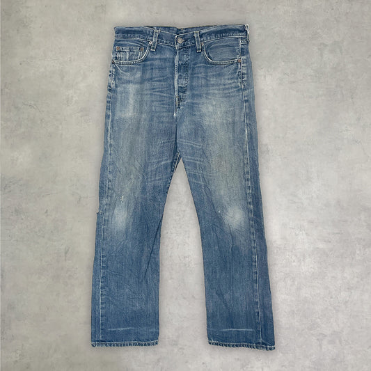 《33×32》 LEVI'S リーバイス 501 ボタンフライ ワイドパンツ デニムパンツ メキシコ製