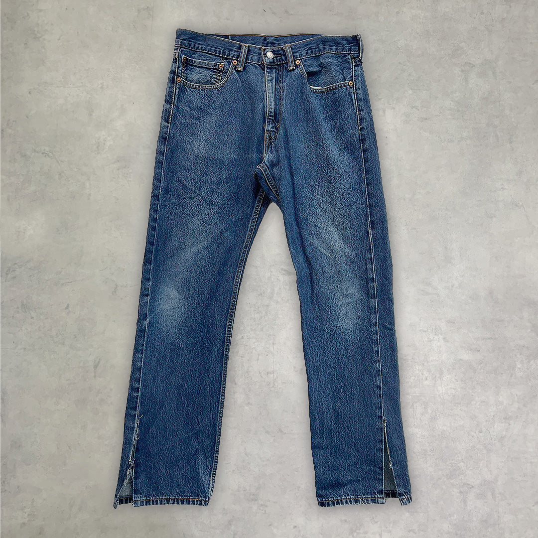 《34×32》 LEVI'S リーバイス 505 テーパード ジップフライ デニムパンツ