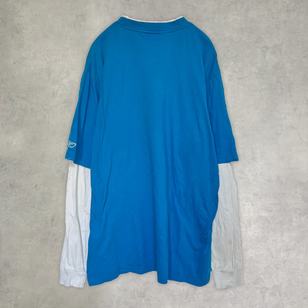 《L》 Reebok リーボック NFL レイヤード風 ロンT Tシャツ