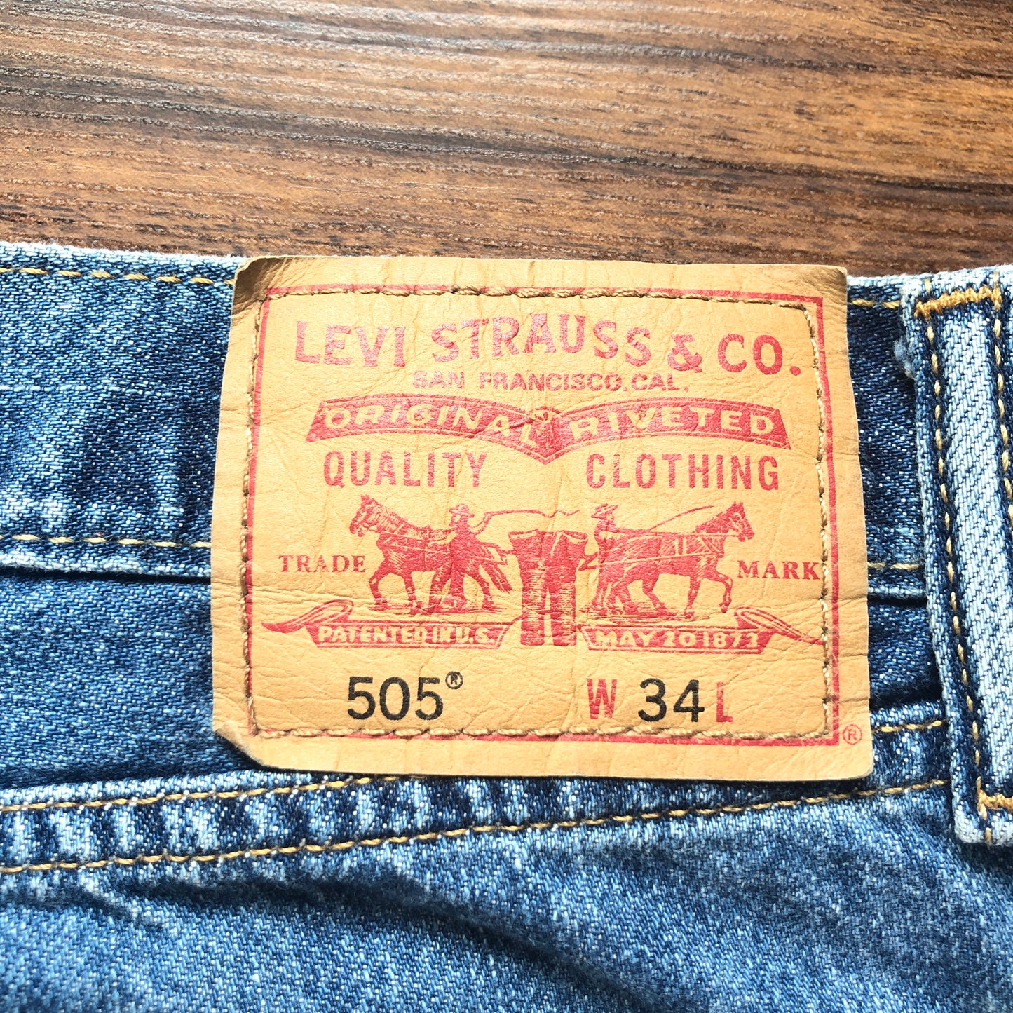 《34》LEVI’S リーバイス 505 デニムハーフパンツ