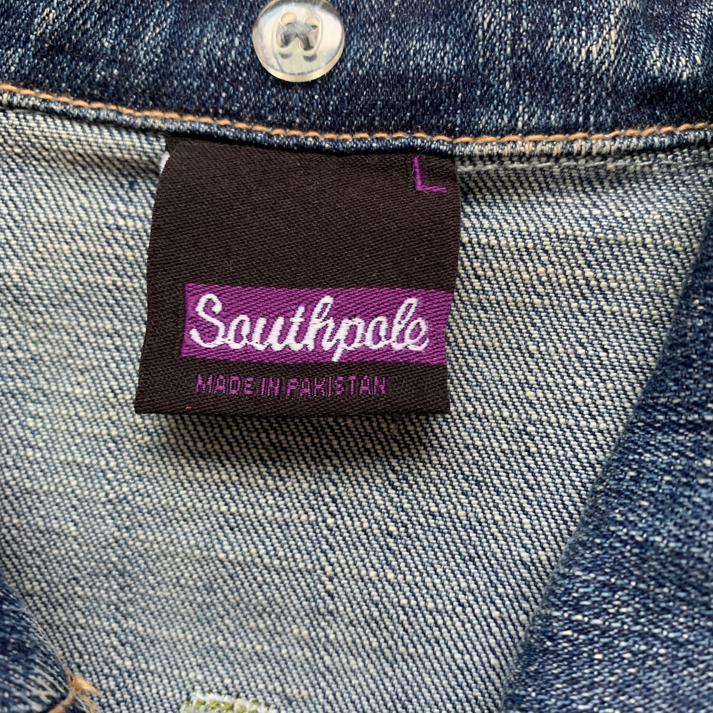 《L》Southpole サウスポール 刺繍デニムジャケット アウター