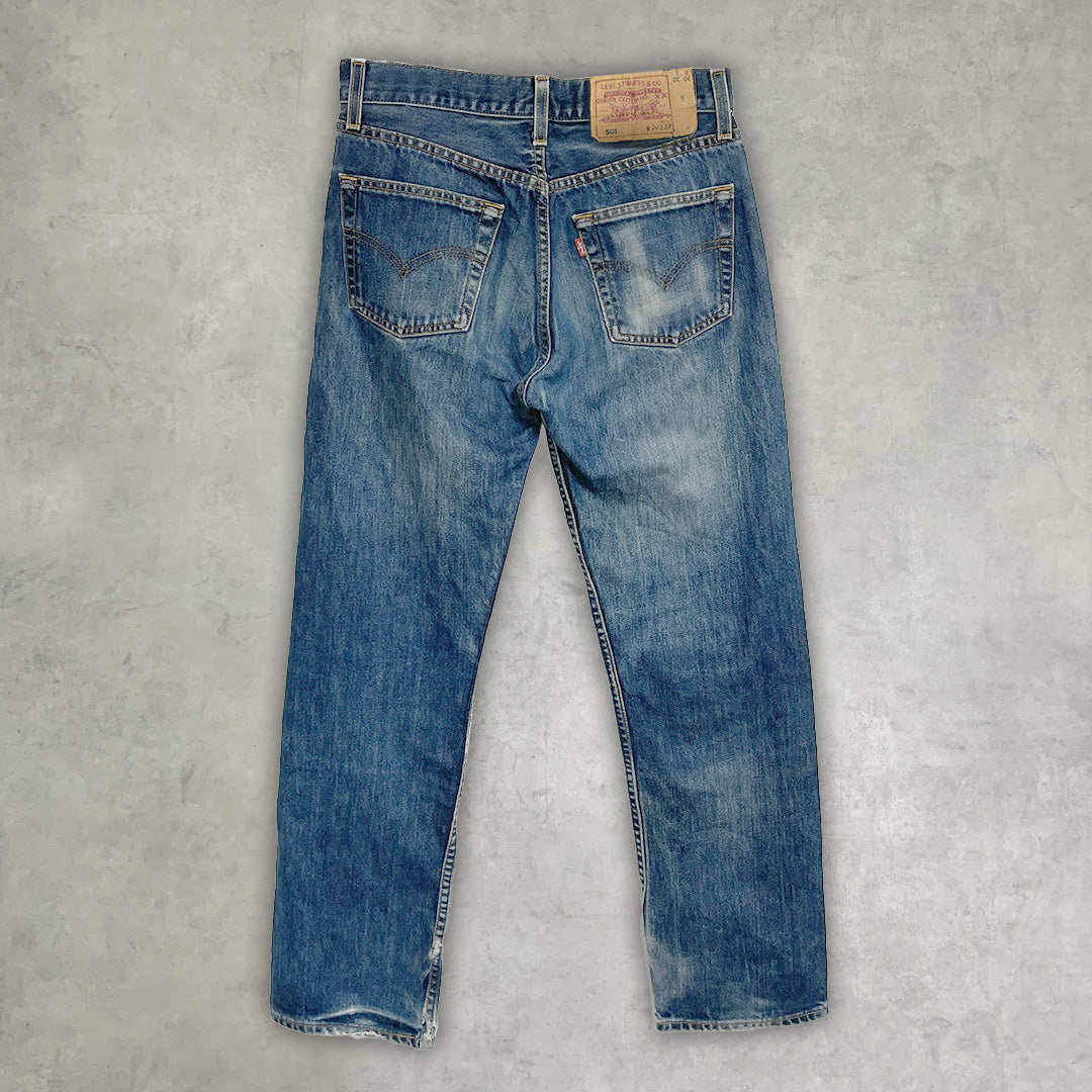 《30×32》 LEVI’S リーバイス 501 ボタンフライ スモールe ストレート デニムパンツ