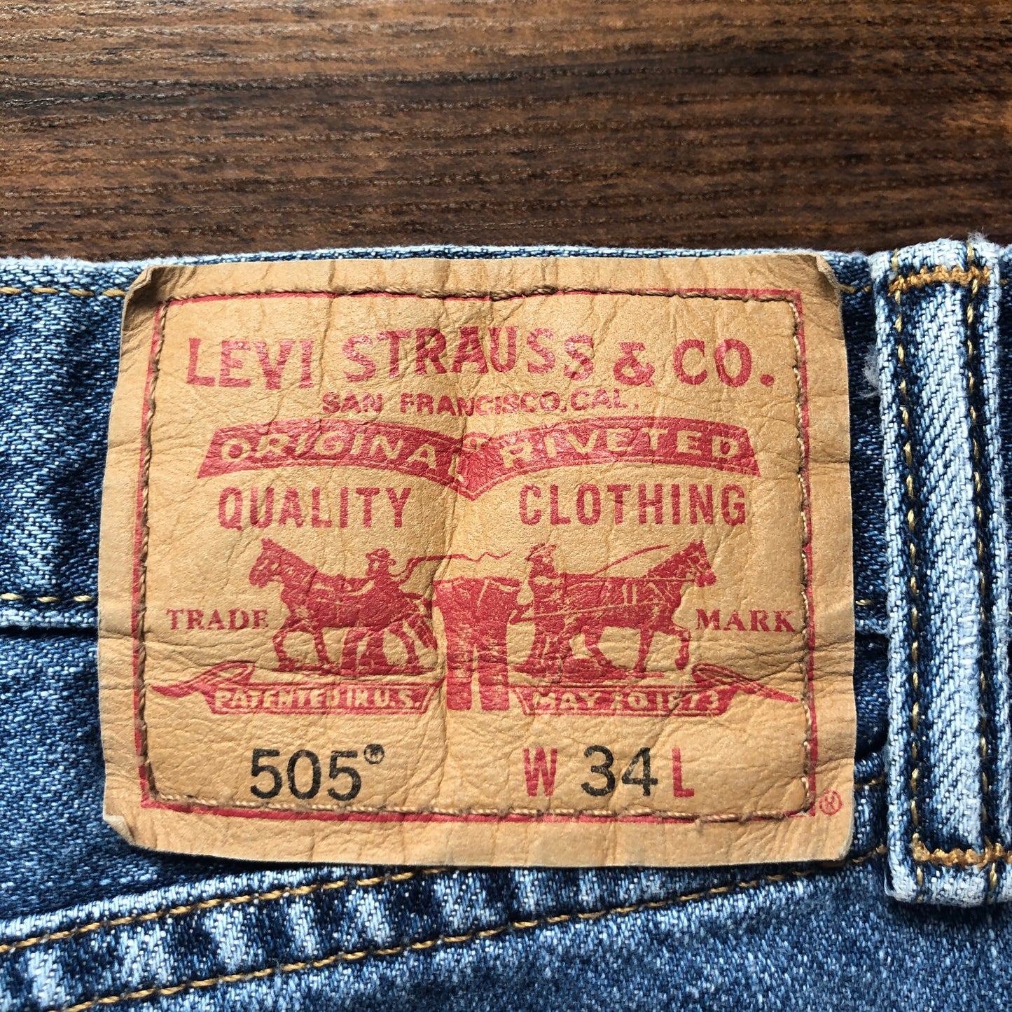 《34》LEVI’S リーバイス 505 デニムハーフパンツ