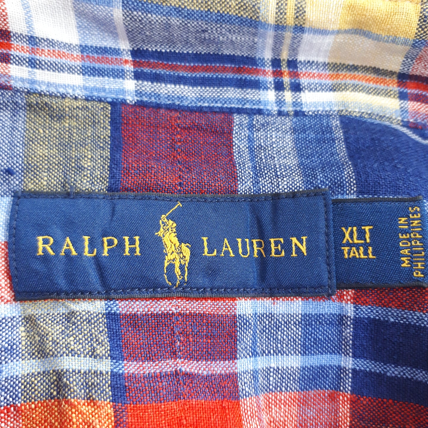 《XLT》RALPH LAUREN ラルフローレン 半袖 ボタンダウンシャツ チェック柄