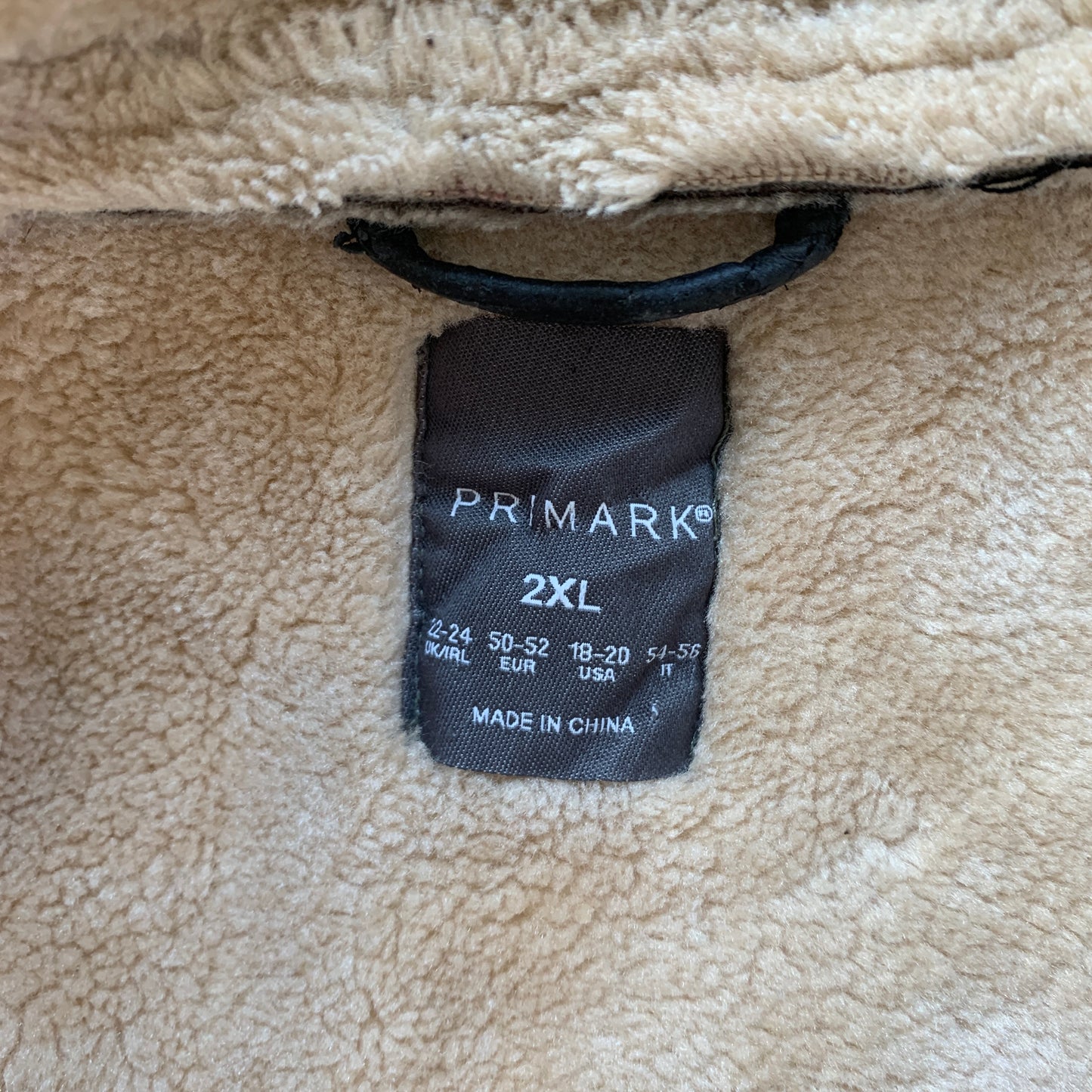 《2XL》PRIMARK プライマーク フェイクレザージャケット アウター 裏ボア