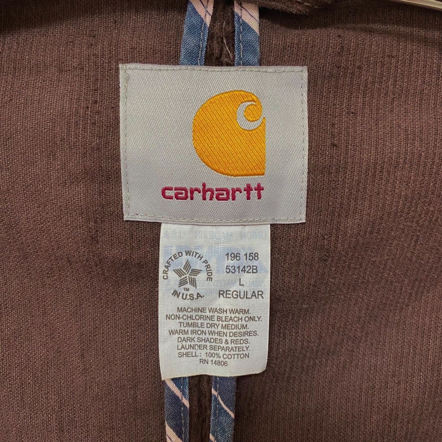 《L》carhartt カーハートコーデュロイ テーラードジャケット アウター