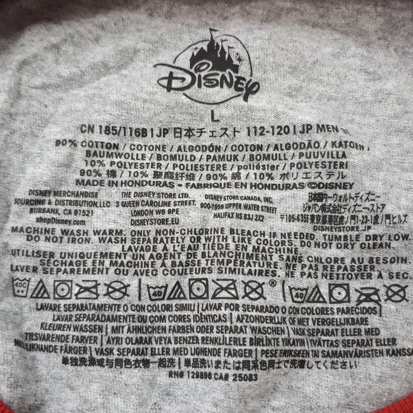 《L》Disney ディズニー ミッキーＴシャツ