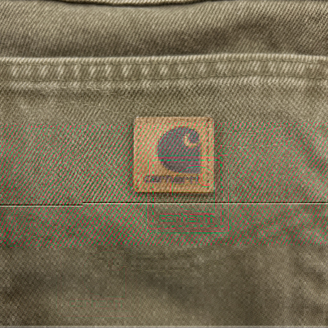 《38×34》 carhartt カーハート 裏地チェック テーパードパンツ