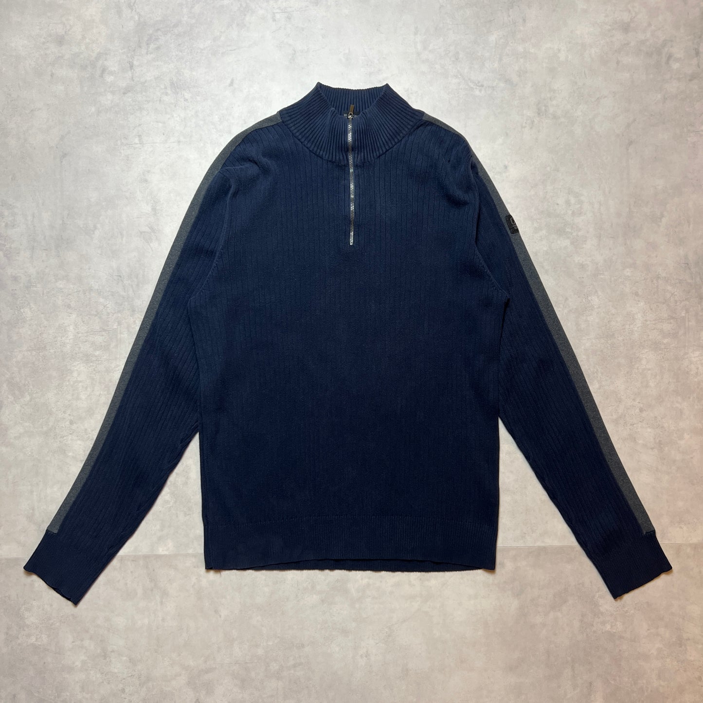 《XL》CALVIN KLEIN カルバンクライン ハーフジップ リブニット