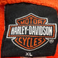 《XL》 HARLEY DAVIDSON ハーレーダビッドソン ヘンリーネックロンT USA製