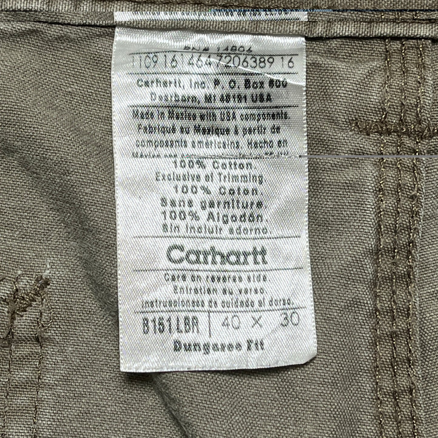 《40×30》 Carhartt カーハート ワークパンツ ペインターパンツ