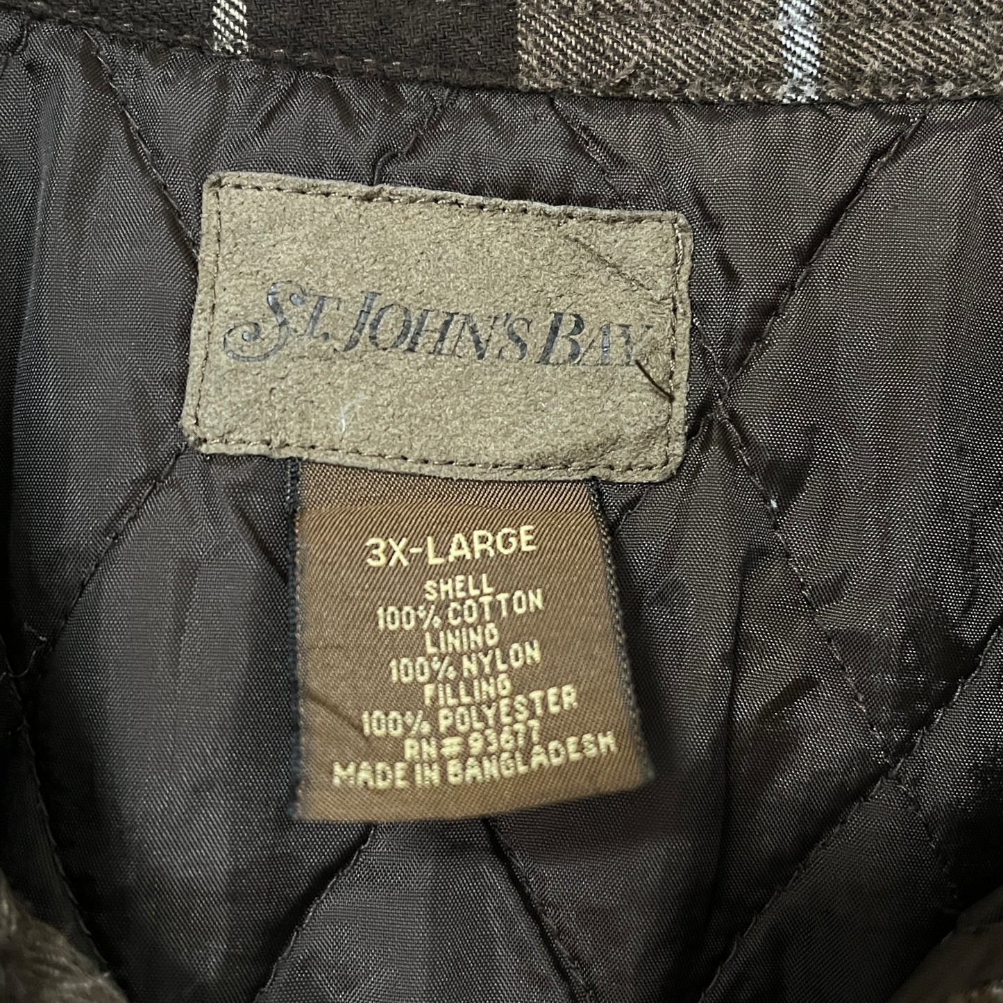 《3XL》ST JOHN’S BAY セントジョーンズベイ キルティング シャツジャケット アウター