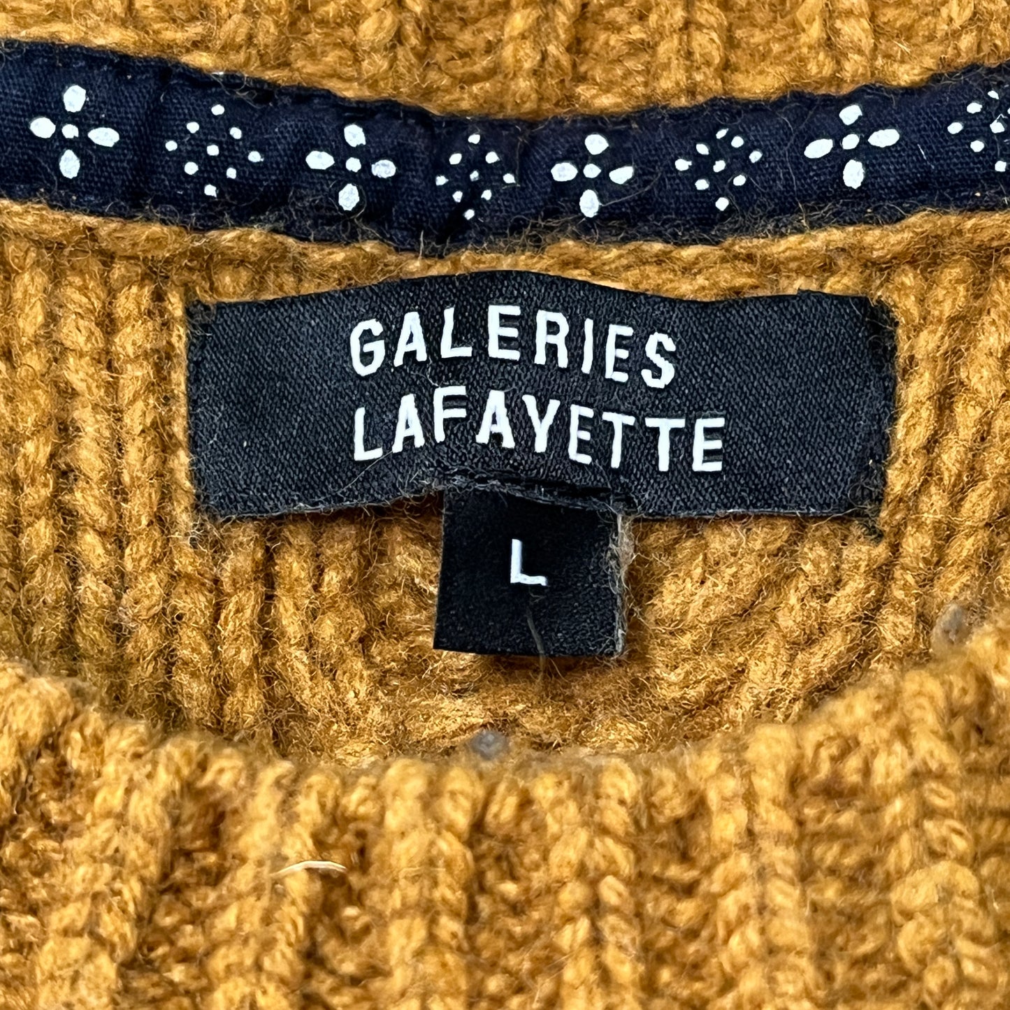 《L》GALERIES LAFAYETTE ギャラリーラファイエット ボーダーローケージ ニット セーター