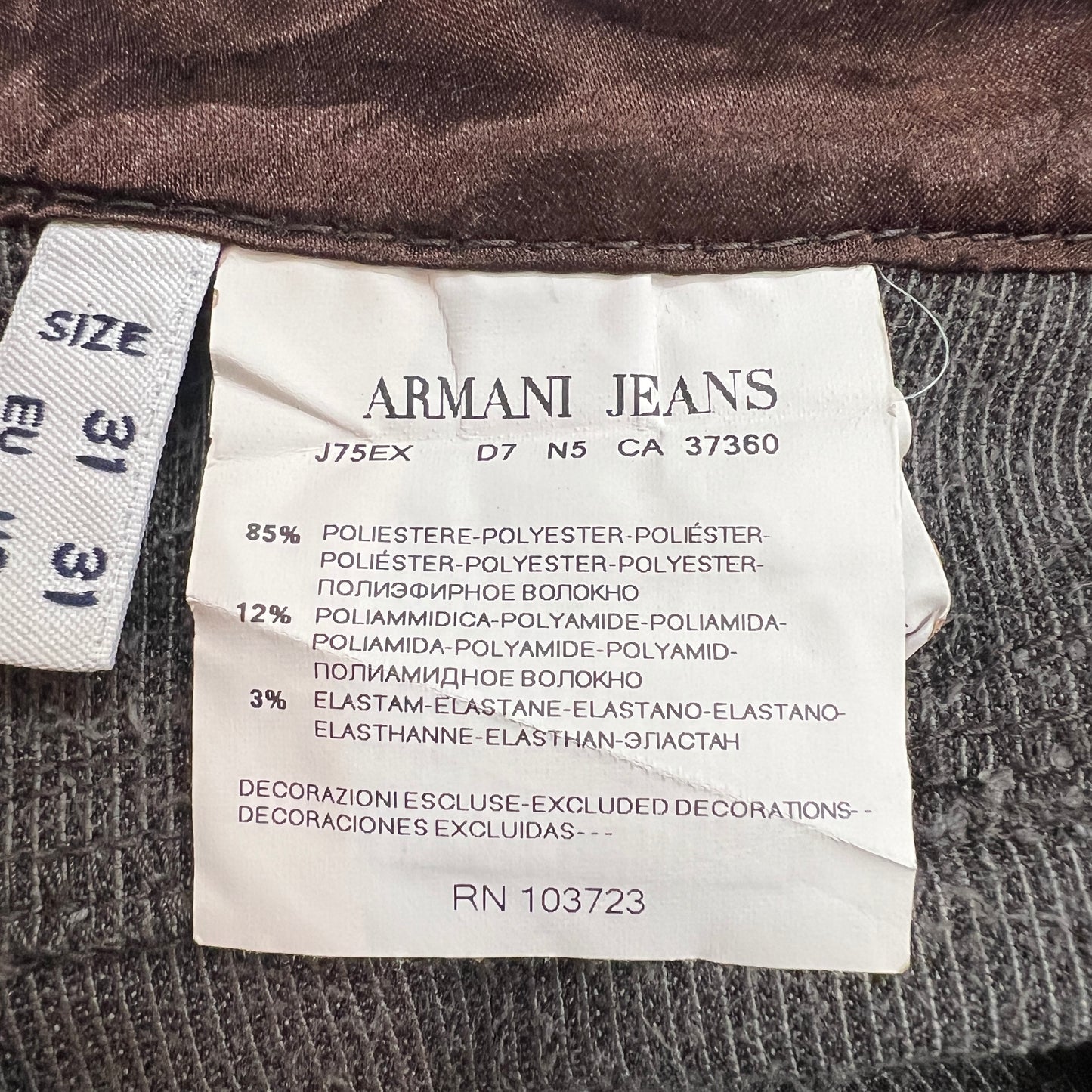 《31 》 ARMANI JEANS アルマーニジーンズ コーデュロイ パンツ