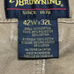 《42×32》 BROWNING ブローニング ダック地 ワークパンツ