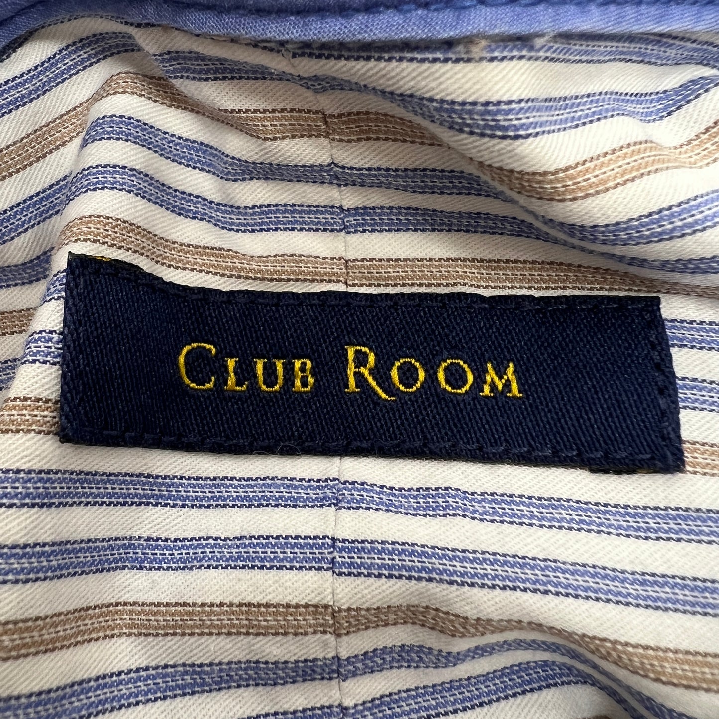 《XL》CLUB ROOM クラブルーム ストライプ 長袖シャツ