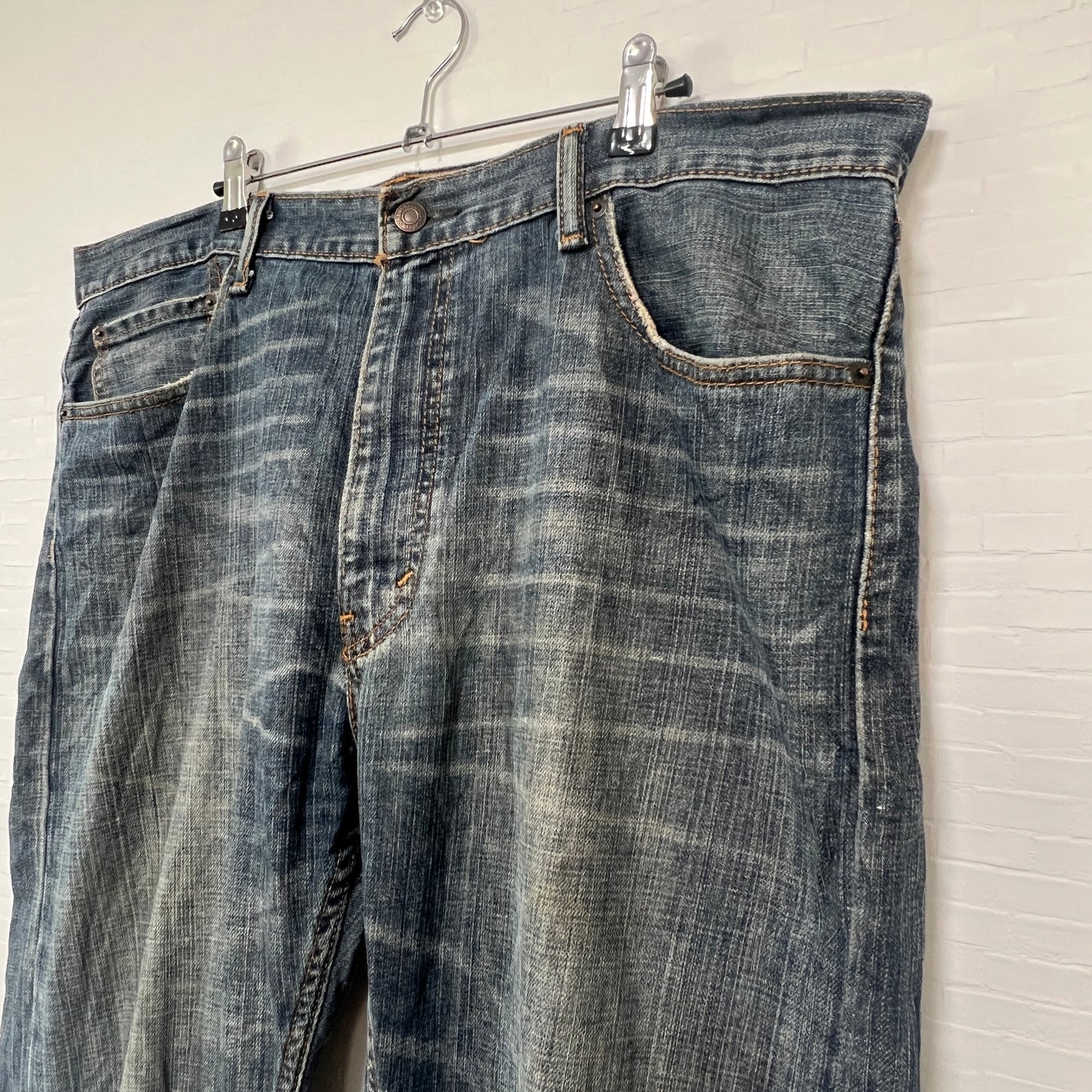 《38×32》 LEVI’S リーバイス 505 ワイド デニムパンツ スモールe ビッグサイズ