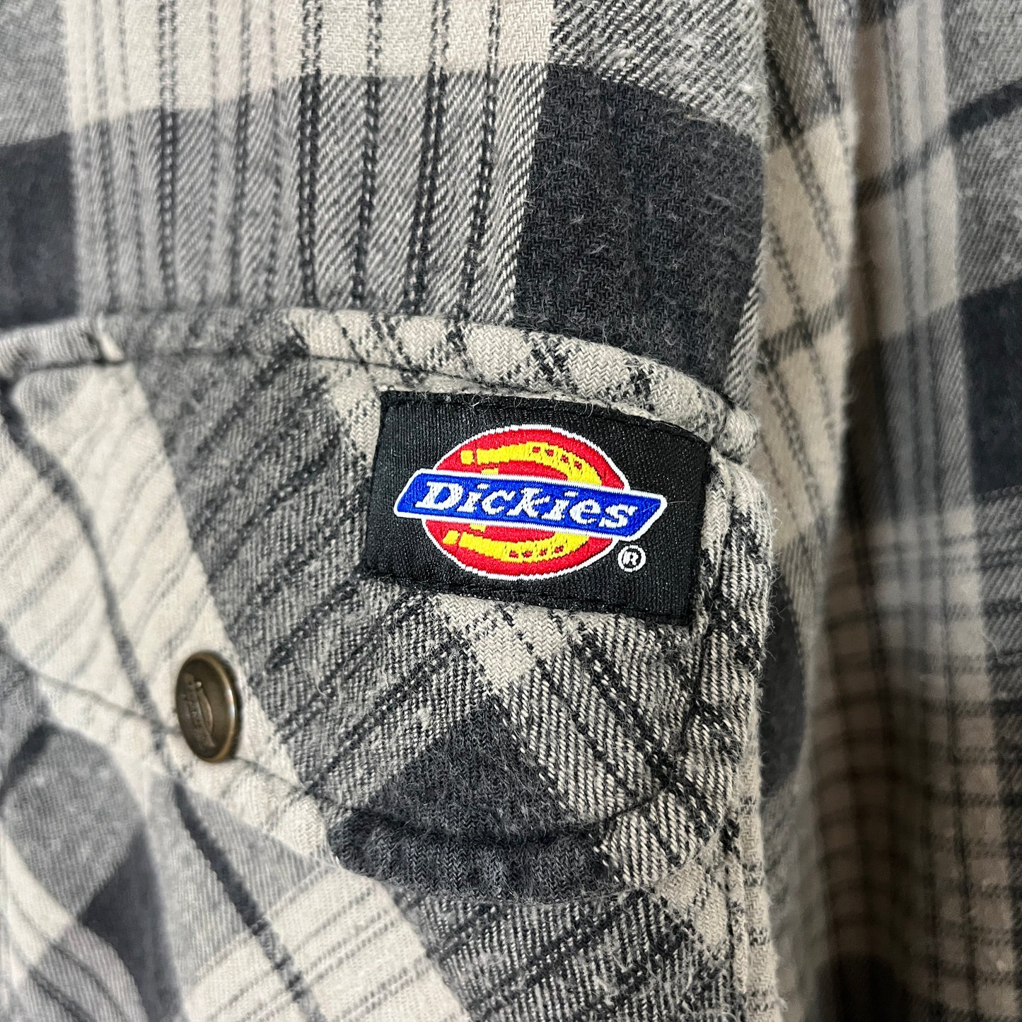 《M》Dickies ディキーズ 中綿キルティング チェックシャツ アウター