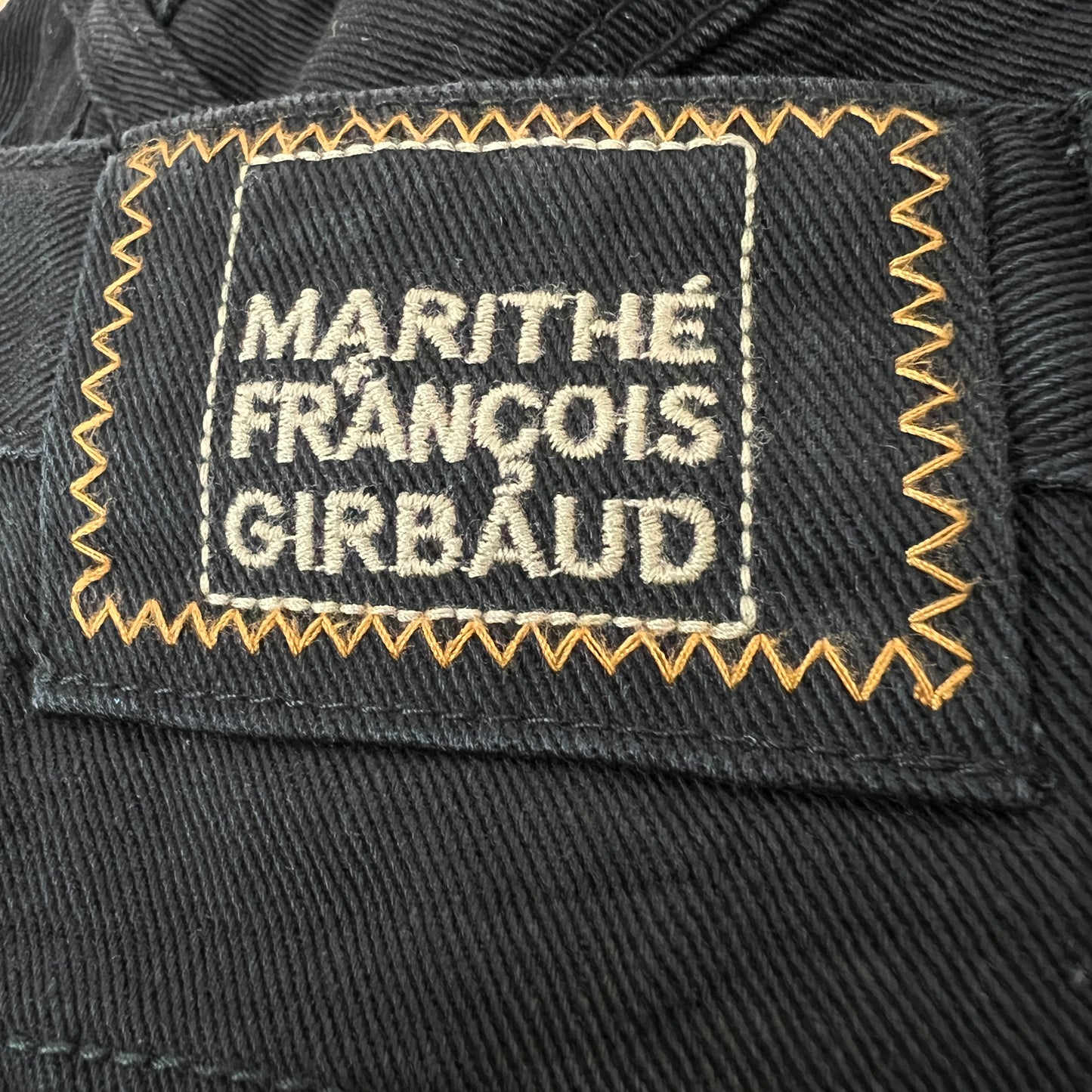 《38M》Marithe + Francois Girbaud マリテフランソワジルボー ブラックデニム バギー ワイド