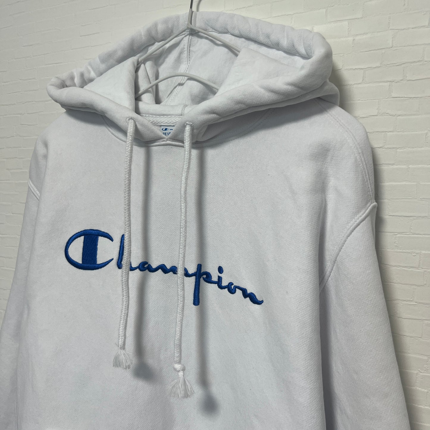 《S》Champion チャンピオン リバースウィーブ パーカー 青タグ