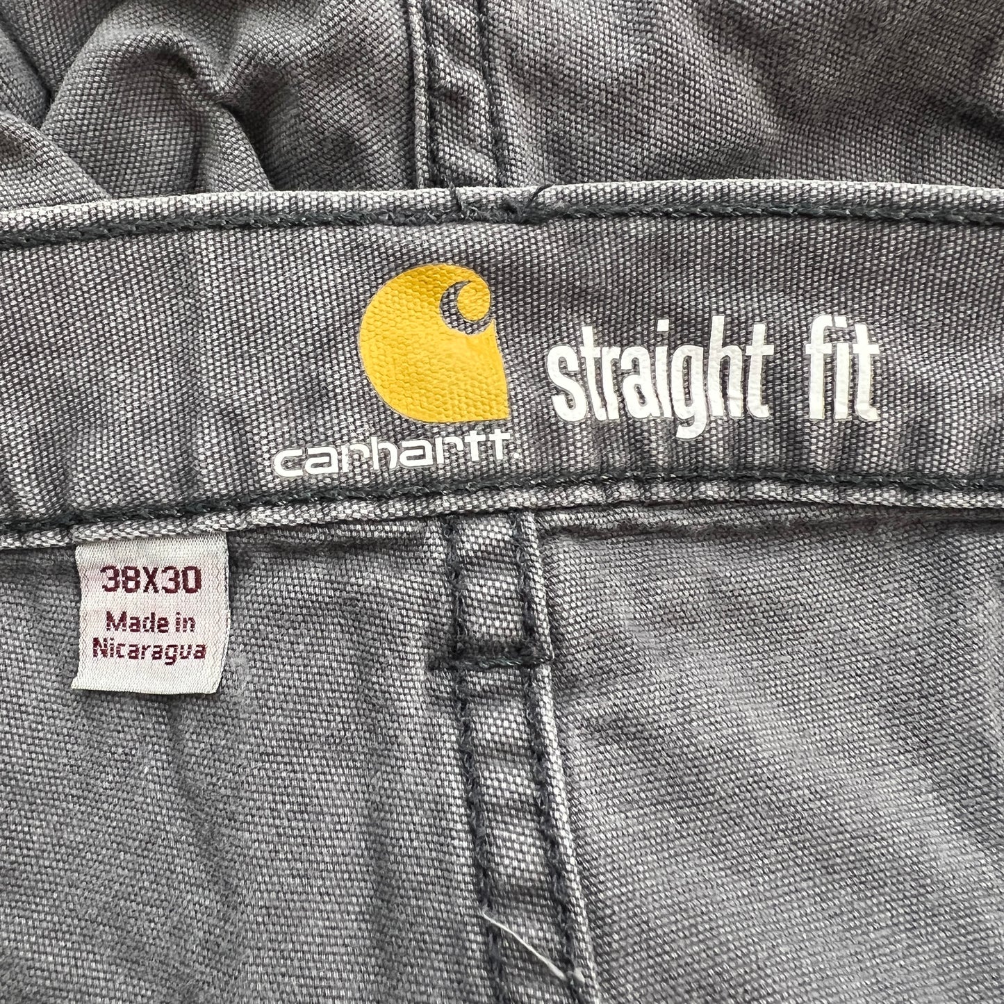 《38×30》 carhartt カーハート ストレート デニムパンツ ワークパンツ