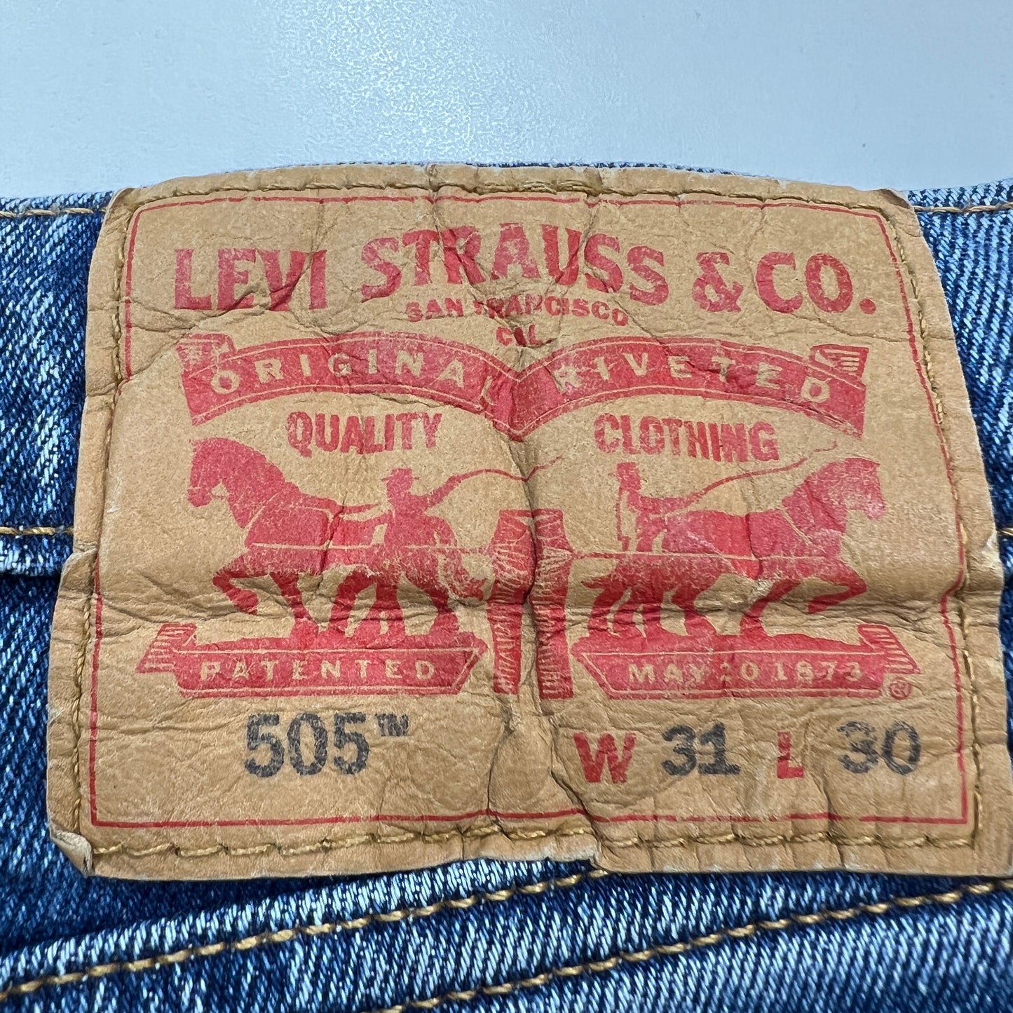 《31×30》 LEVI'S リーバイス 505 ジップフライ サークルR デニムパンツ