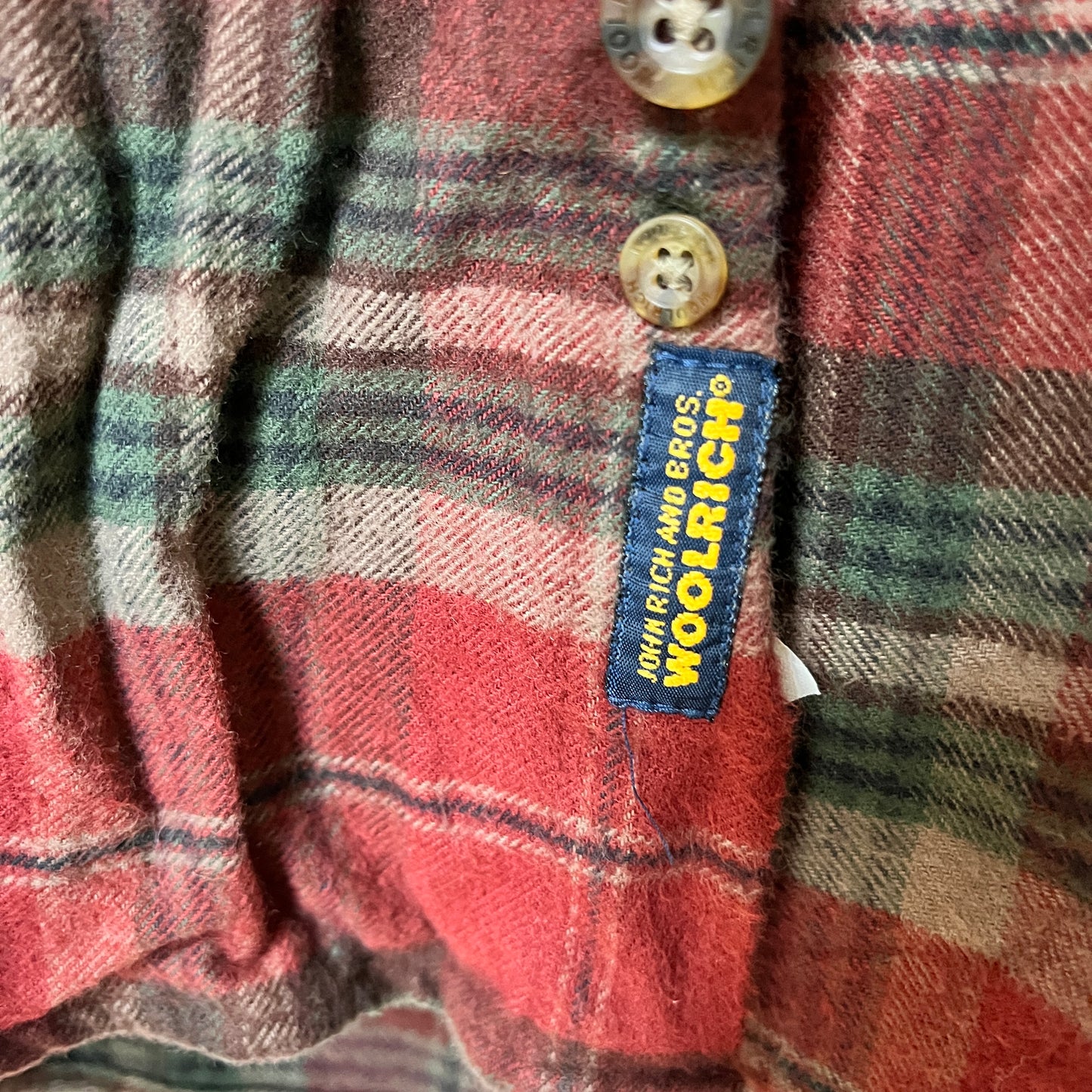 《2XL》WOOLRICH ウールリッチ チェック柄 長袖シャツ エルボーパッチ