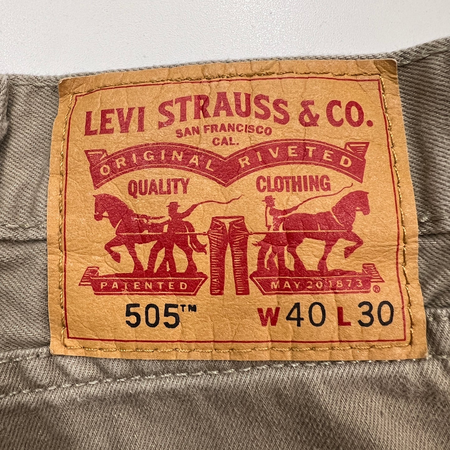 《40×30》LEVIS リーバイス 505 コットンパンツ 白タグ