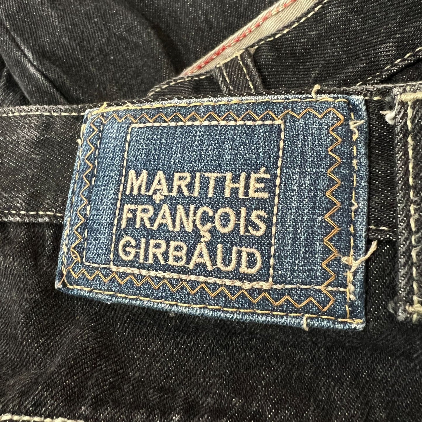 《36M》Marithe + Francois Girbaud マリテフランソワジルボー ブラックデニム ワイド