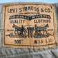 《38×30》 LEVI’S リーバイス 505 白タグ サークルR コットンパンツ