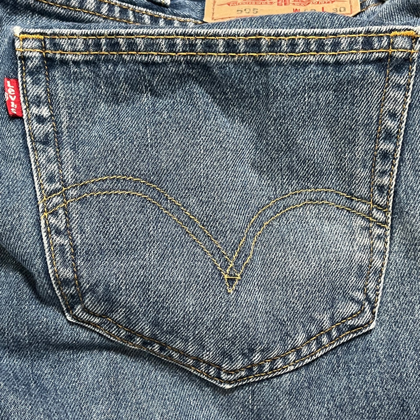 《38×30》 LEVI’S リーバイス 505 バギー デニムパンツ  メキシコ製 スモールe