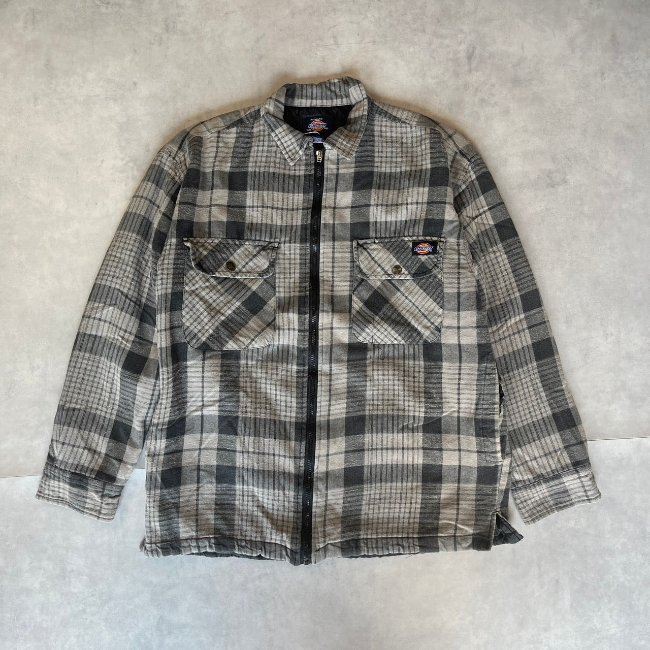 《M》Dickies ディキーズ 中綿キルティング チェックシャツ アウター