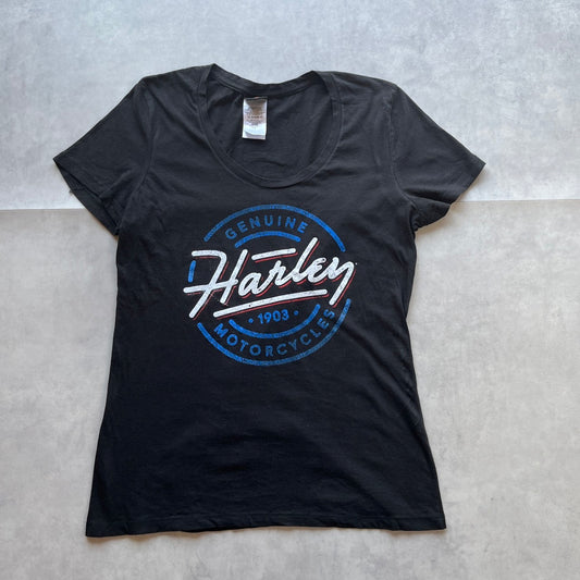 《L》HARLEY DAVIDSON ハーレーダビッドソン プリントTシャツ