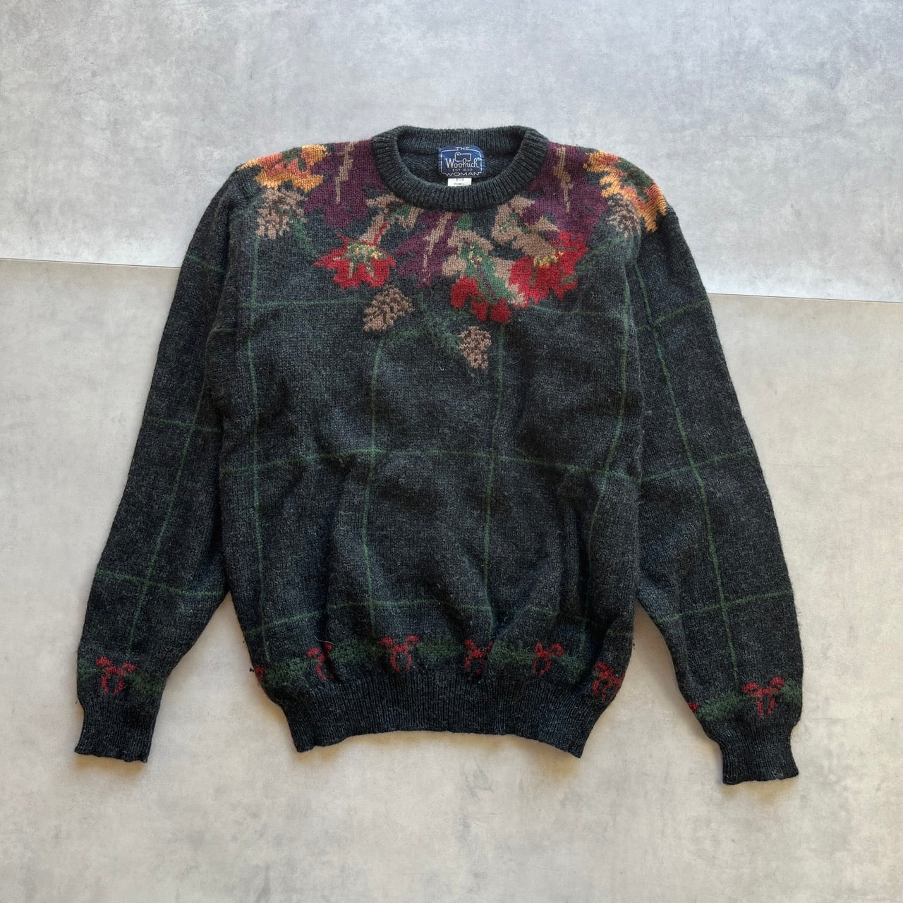 《L》WOOLRICH ウールリッチ 80s ヴィンテージ ニット セーター